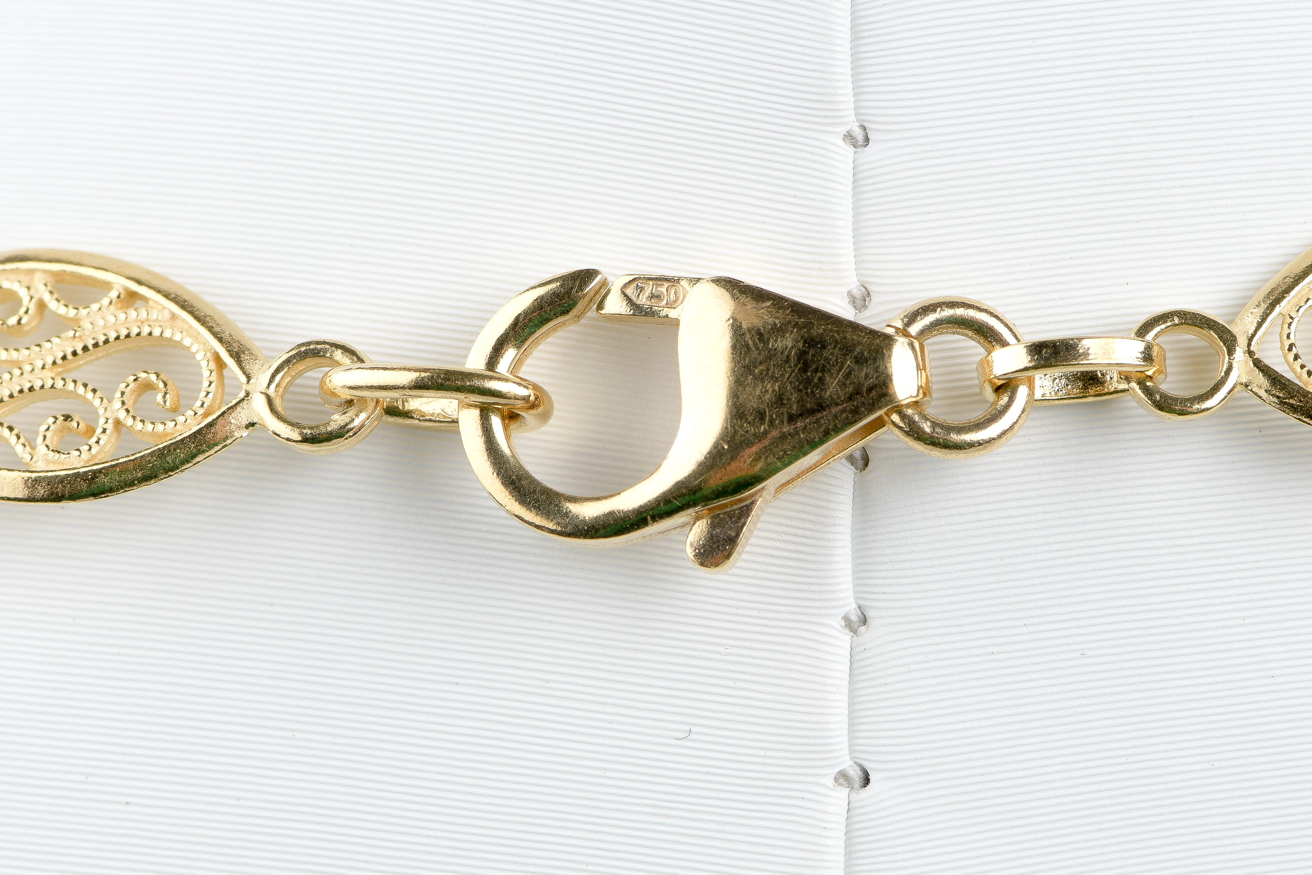 Collier Or 18 Carats Maille Filigrane - Parfait état, Occasion Sans Marque