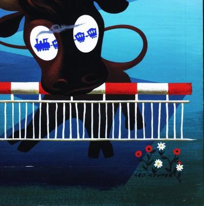 Léo Kouper - Gouache Adam Vacances - Advertising study illustration 2