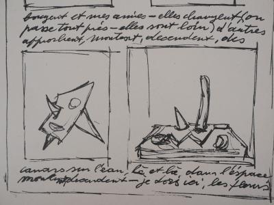 Alberto GIACOMETTI : Objets mobiles et muets, Lithographie originale 2