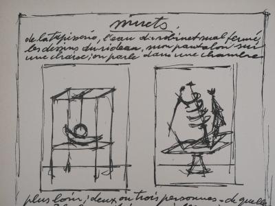 Alberto GIACOMETTI : Objets mobiles et muets, Lithographie originale 2