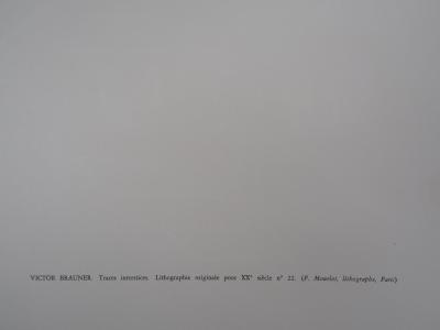 Victor BRAUNER : Portrait surréaliste (Traces interstices), Lithographie originale 2