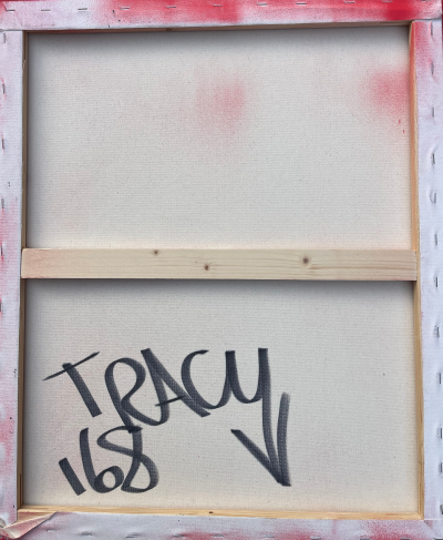 Tracy 168 - female profile 2012 - marker & spray on canvas 2