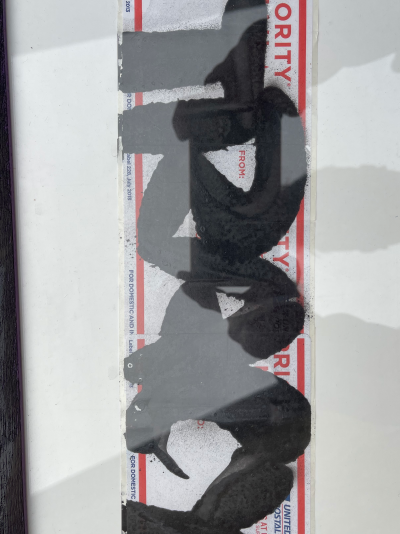 Tracy 168 - Tag on 3 usps stickers - Framed stickers 2