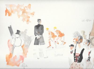 Hugo Pratt - Corto en Suisse - Portfolio de 25 Lithographies, signées 2
