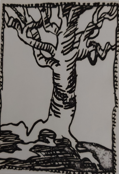 Pierre Alechinsky - Arbre - Gravure originale, signée au crayon 2