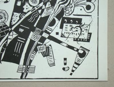 Vassily KANDINSKY - Composition 1935 - Original woodcut monogrammed 2