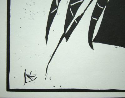 Vassily KANDINSKY - Composition 1935 - Original woodcut monogrammed 2