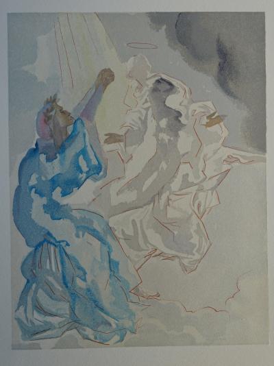 Salvador DALI : Nouvel aspect de Béatrice, Bois gravé original 2