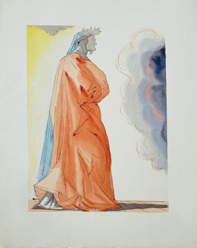 Salvador DALI : Dante à l’entrée du paradis, Bois gravé original 2