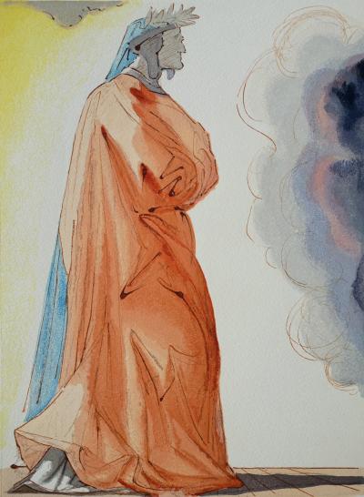 Salvador DALI : Dante à l’entrée du paradis, Bois gravé original 2