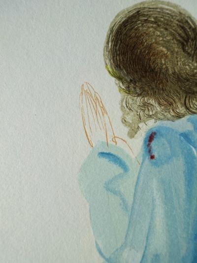 Salvador DALI : L’ange, Bois gravé original 2