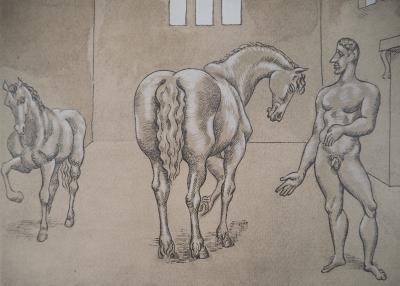 Roger de la FRESNAYE : Ecurie fantastique, Lithographie signée 2