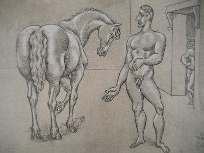 Roger de la FRESNAYE : Ecurie fantastique, Lithographie signée 2