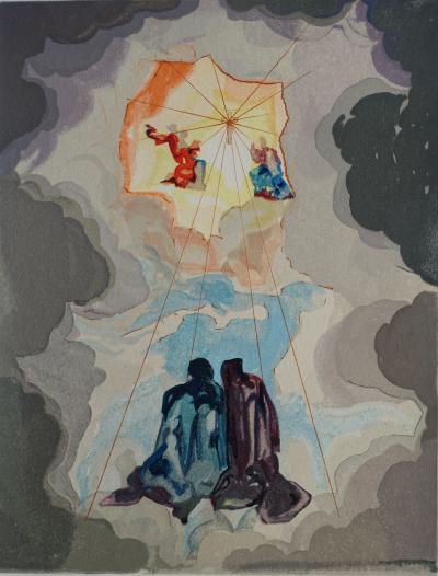 Salvador DALI : Extase de Dante, Bois gravé original 2