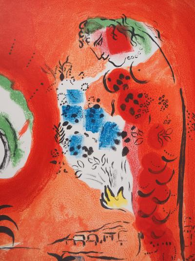 Marc CHAGALL : Baie des Anges, la sirène rouge, Affiche en lithographie 2