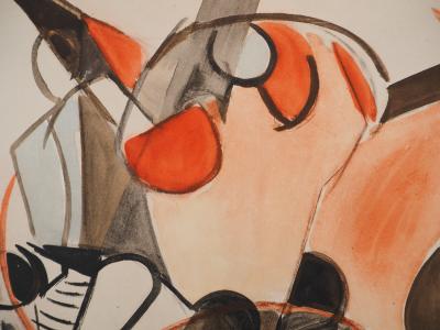 Edouard PIGNON : Secours en mer, le renflouement, Lithographie signée 2