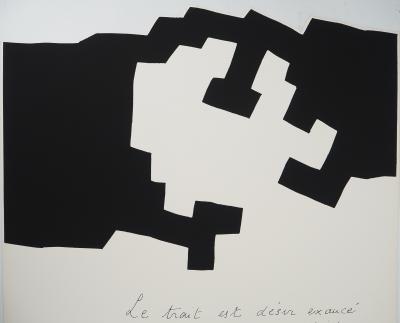 Eduardo CHILLIDA : Placard, le trait est désir exaucé, Sérigraphie originale 2