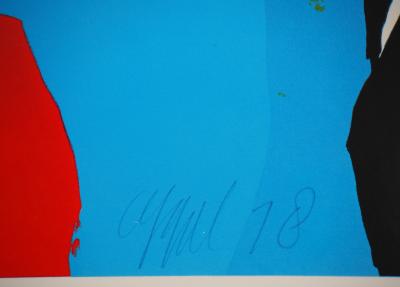 Karel APPEL : Le cirque, Affiche originale en lithographie signée 2