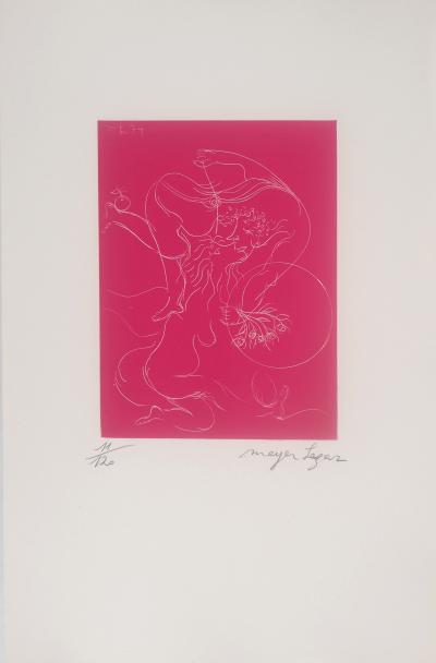 Meyer LAZAR : Baiser solaire, Gravure originale signée 2