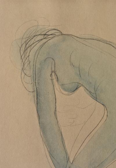 Auguste RODIN : Jeune modèle s’étirant, Gravure signée 2