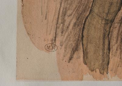 Auguste RODIN : Femme africaine nue, Gravure signée 2