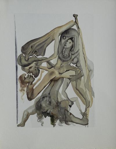 Salvador DALI : Les limbes, Bois gravé original 2