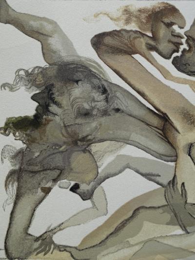 Salvador DALI : Les limbes, Bois gravé original 2