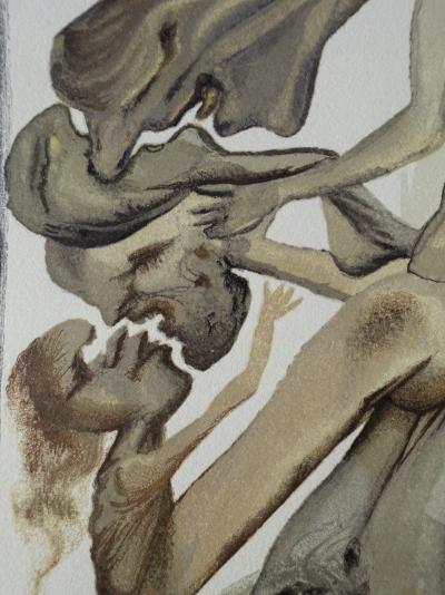 Salvador DALI : Les limbes, Bois gravé original 2