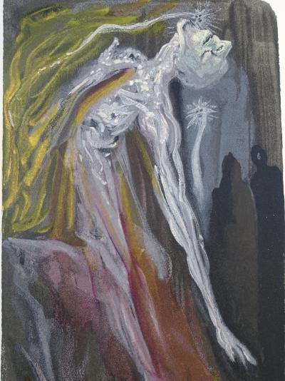 Salvador DALI : Les furies, Bois gravé original 2