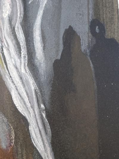 Salvador DALI : Les furies, Bois gravé original 2