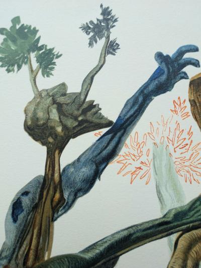 Salvador DALI : La forêt des suicidés, Bois gravé original 2