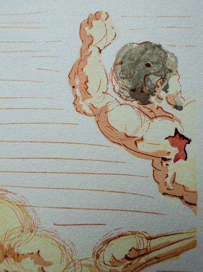 Salvador DALI : Les margelles de Phlégéthon, Bois gravé original 2
