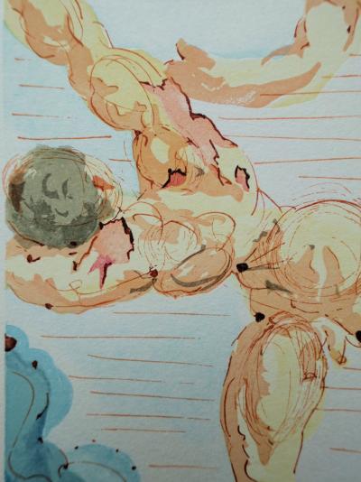 Salvador DALI : Les margelles de Phlégéthon, Bois gravé original 2