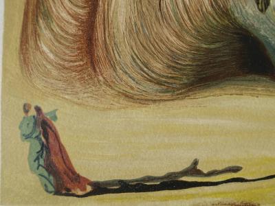 Salvador DALI : Le diable logicien, Bois gravé original 2