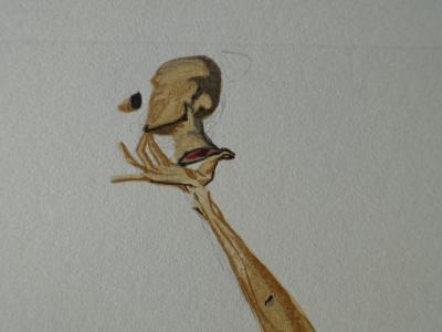 Salvador DALI : Bertrand de Horn, Bois gravé original 2