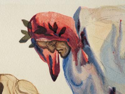 Salvador DALI : Les princes de la vallée fleurie, Bois gravé original 2