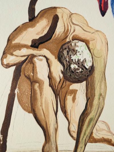 Salvador DALI : Les princes de la vallée fleurie, Bois gravé original 2