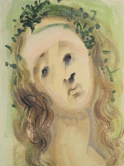 Salvador DALI : Le visage de Virgile, Bois gravé original 2