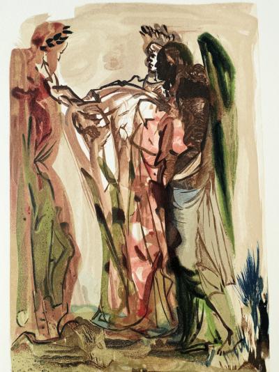 Salvador DALI : Les orgueilleux, Bois gravé original 2