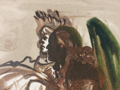 Salvador DALI : Les orgueilleux, Bois gravé original 2