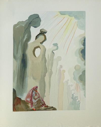 Salvador DALI : La seconde corniche, Bois gravé original 2