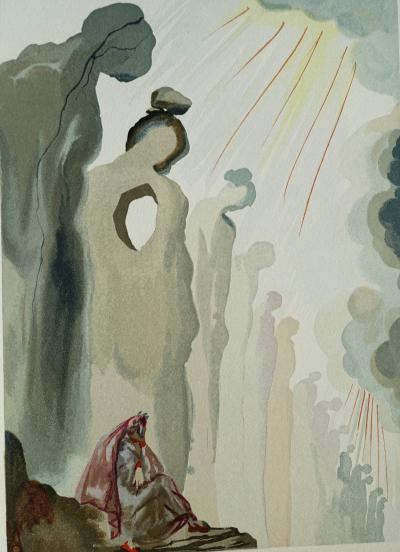 Salvador DALI : La seconde corniche, Bois gravé original 2
