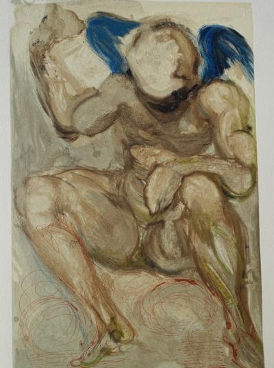 Salvador DALI : L’envie, Bois gravé original 2