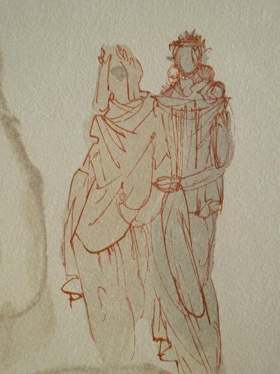 Salvador DALI : Le songe de Dante, Bois gravé original 2