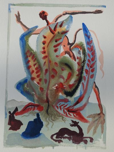 Salvador DALI : La gourmandise, Bois gravé original 2
