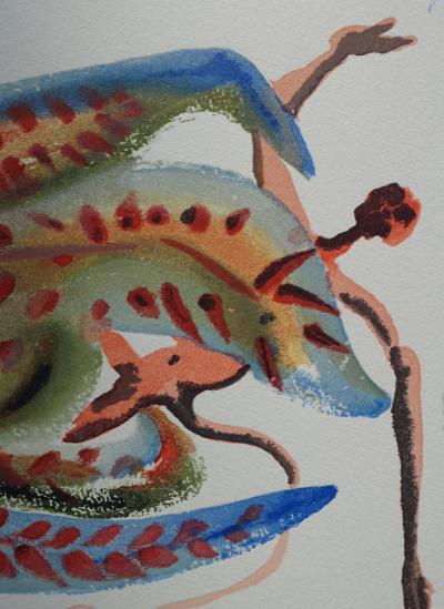 Salvador DALI : La gourmandise, Bois gravé original 2