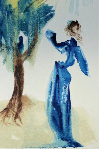 Salvador DALI : L’arbre du châtiment, Bois gravé original 2