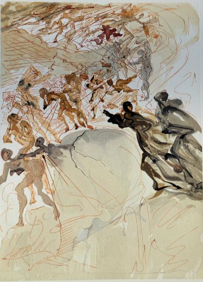 Salvador DALI : La luxure, Bois gravé original 2
