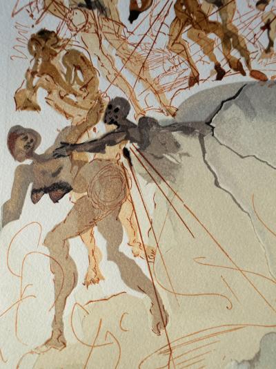 Salvador DALI : La luxure, Bois gravé original 2