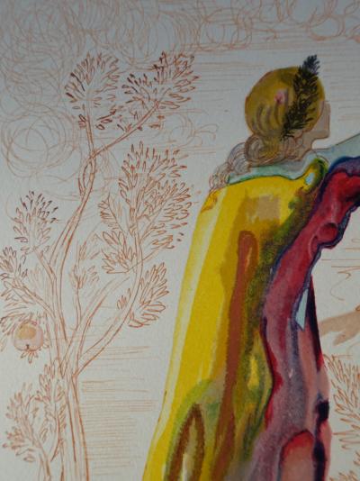Salvador DALI : Derniers mots de Virgile, Bois gravé original 2